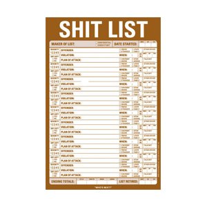 This is the official shit list