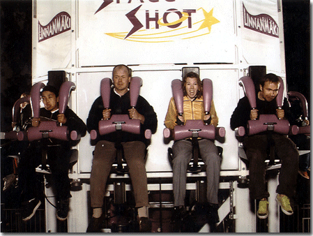 The author, cool as a cucumber, far right in the photo. 